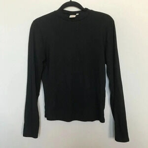 Live In The Moment Black Long Sleeve Mockneck